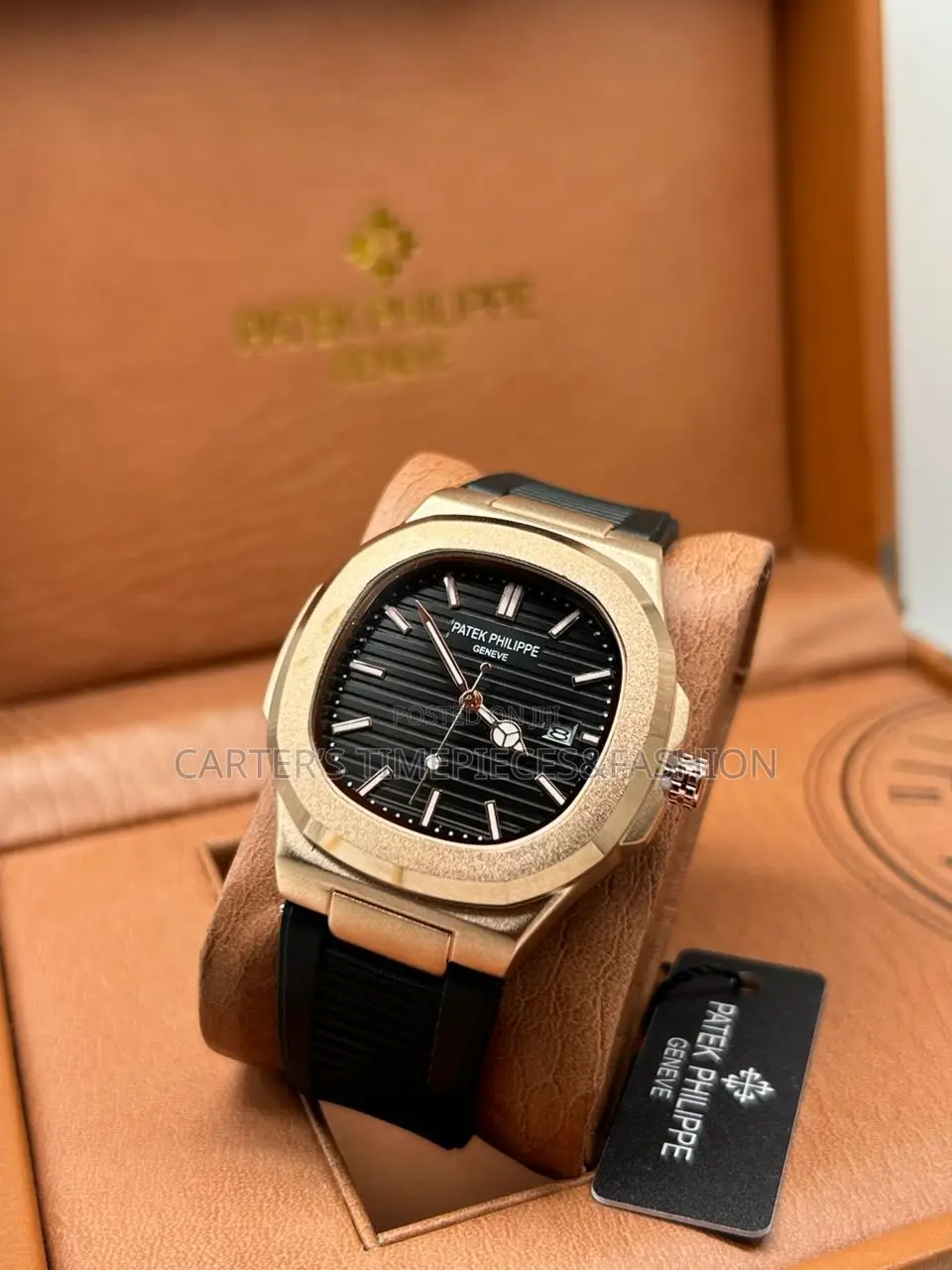 Patek Phillipe Geneve With Rubber Strap Watch