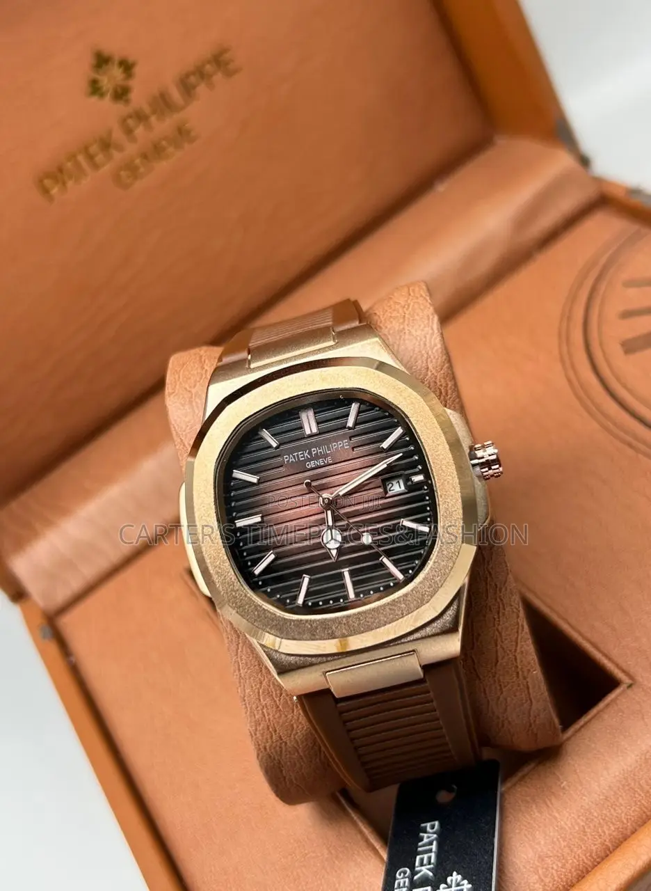 Patek Phillipe Geneve With Rubber Strap Watch