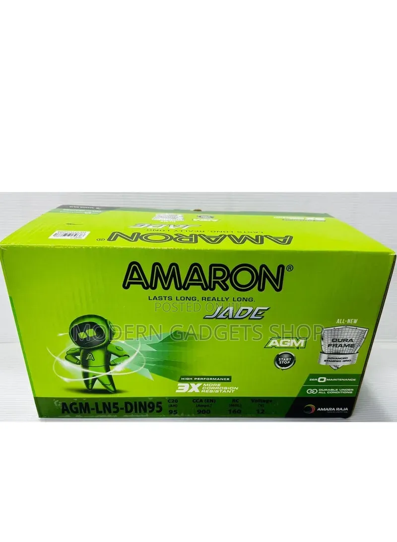 Amaron 17 Plate Car Battery (H6-Din74l) – Long Lasting Maintenence F