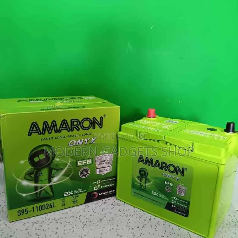 Amaron 17 Plate Car Battery (H6-Din74l) – Long Lasting Maintenence F