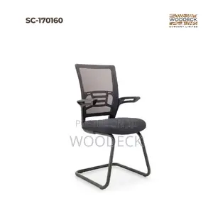 Modern Mesh Visitor/Conference Chair With Cantilever Base