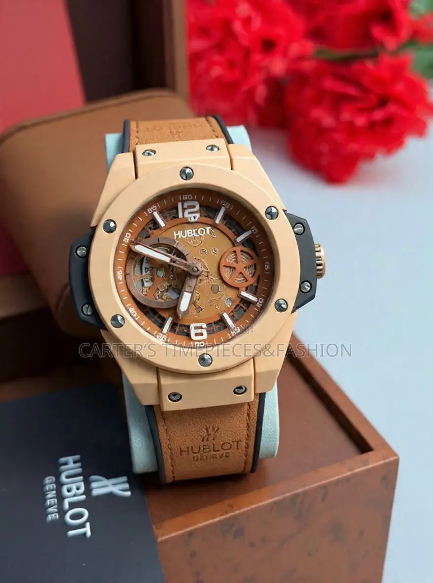 Hublot Geneve Material Leather Watch