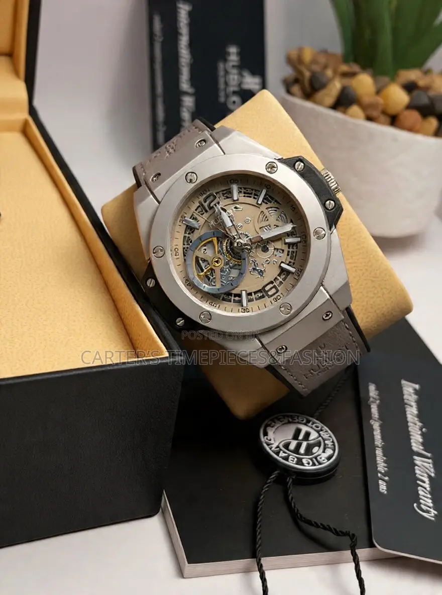Hublot Geneve Material Leather Watch
