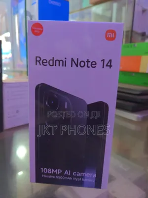 New Xiaomi Redmi Note 14 4G 128 GB Black