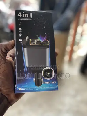 Car Charger With Intelligent Led Display | USB + Type C + Ios