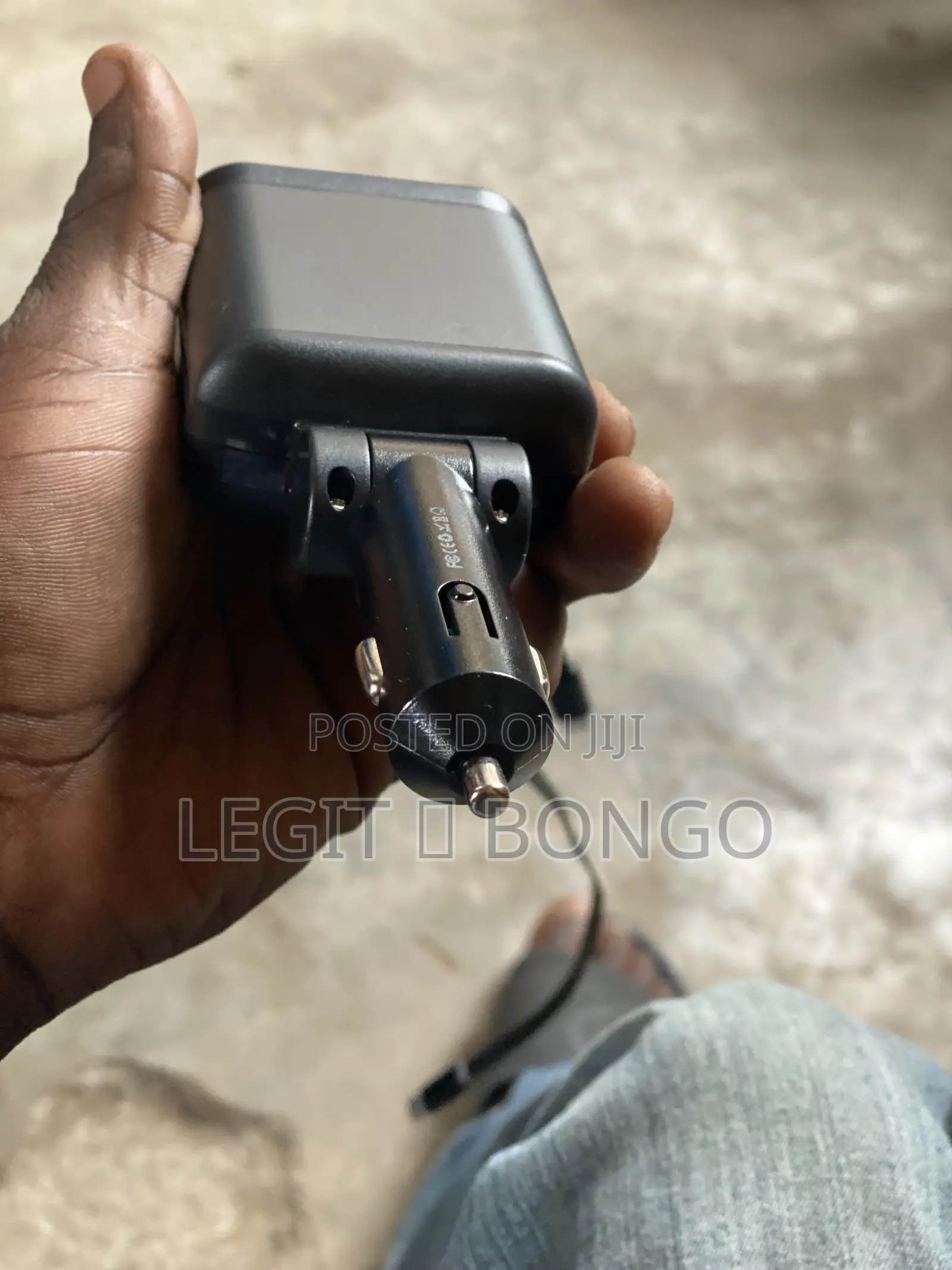 Car Charger With Intelligent Led Display | USB + Type C + Ios