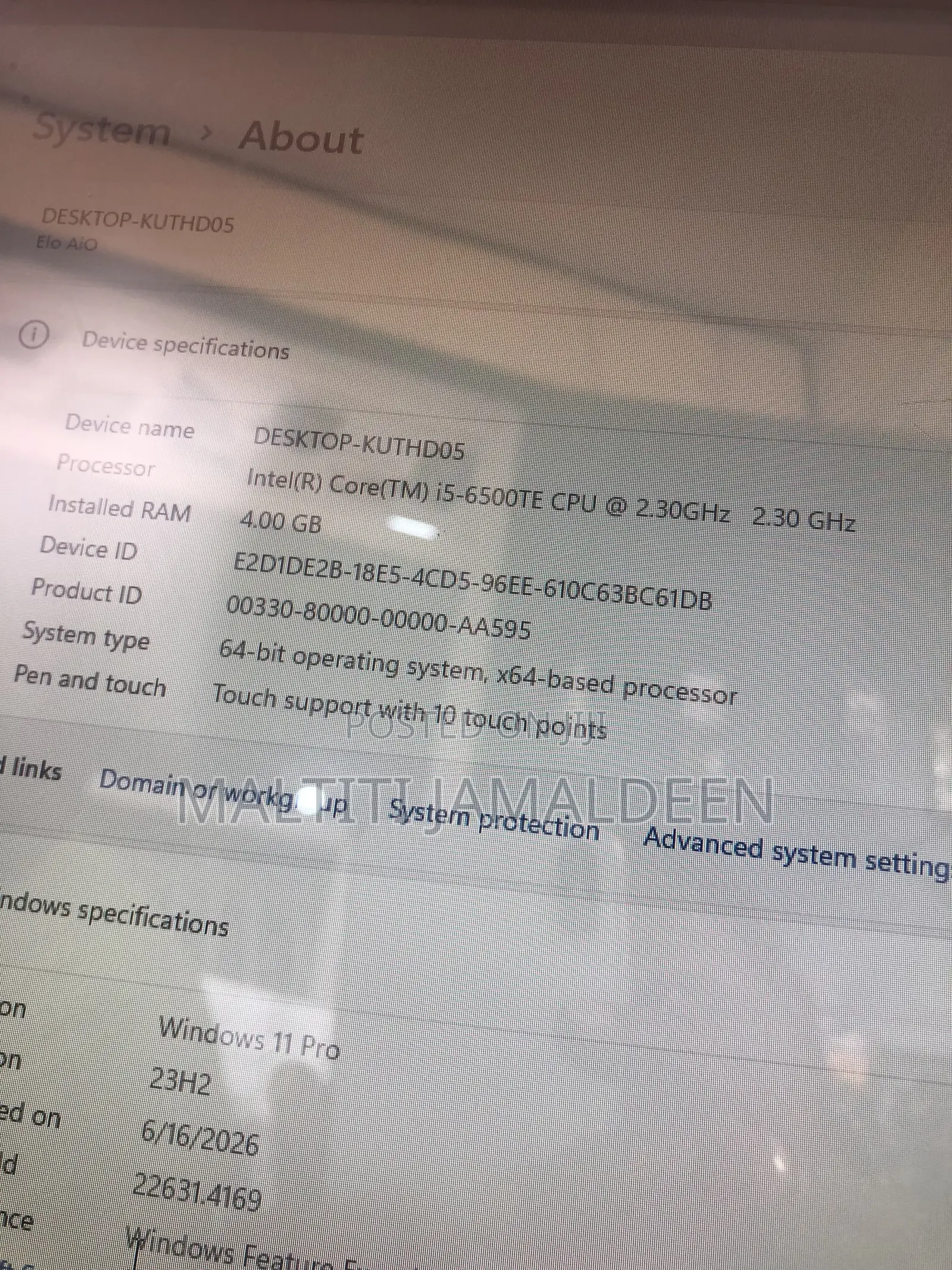 Desktop Computer 4GB Intel Core i5 SSD 128GB
