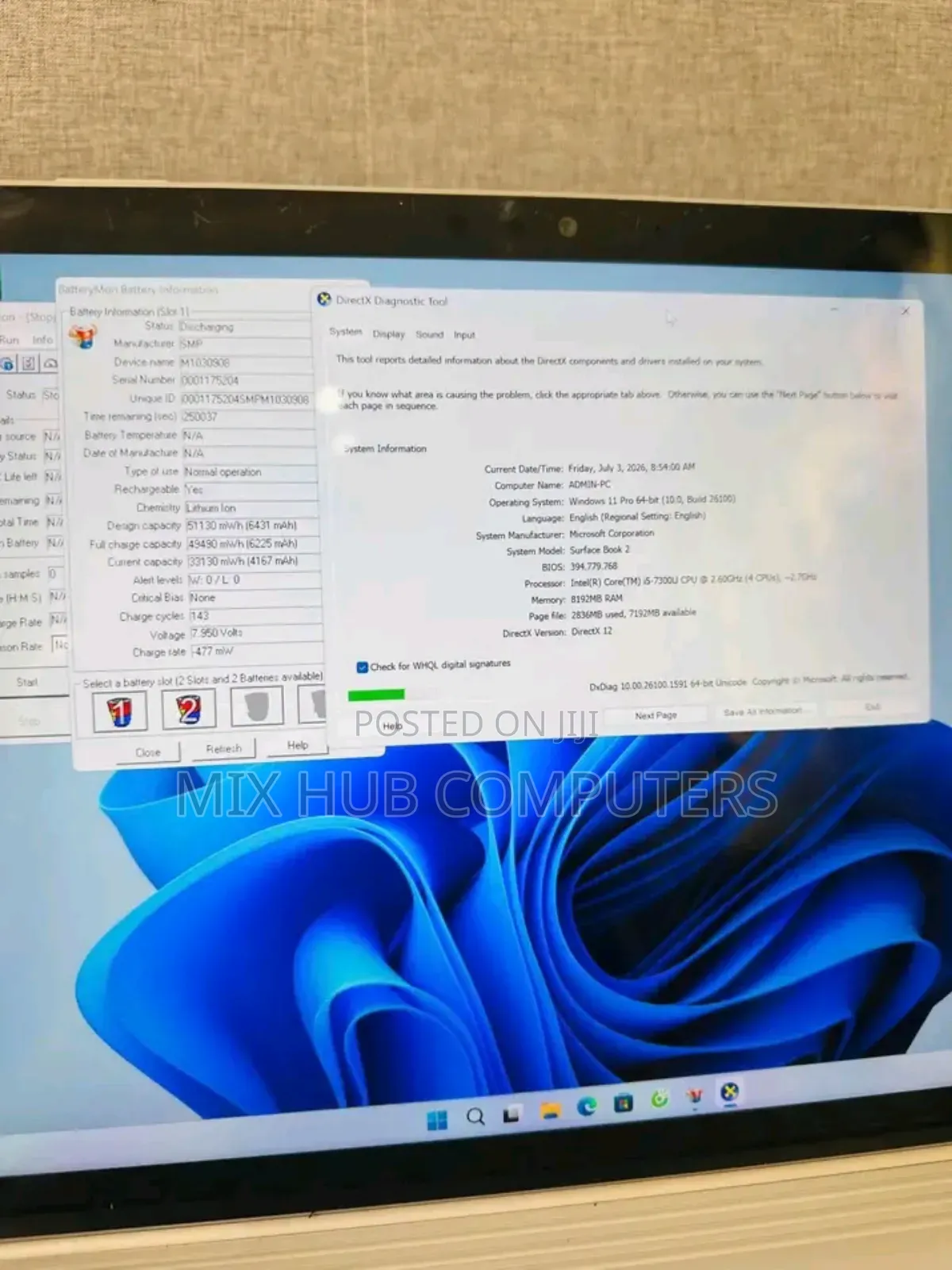 New Laptop Microsoft Surface Book 2 8GB Intel Core i5 SSD 512GB
