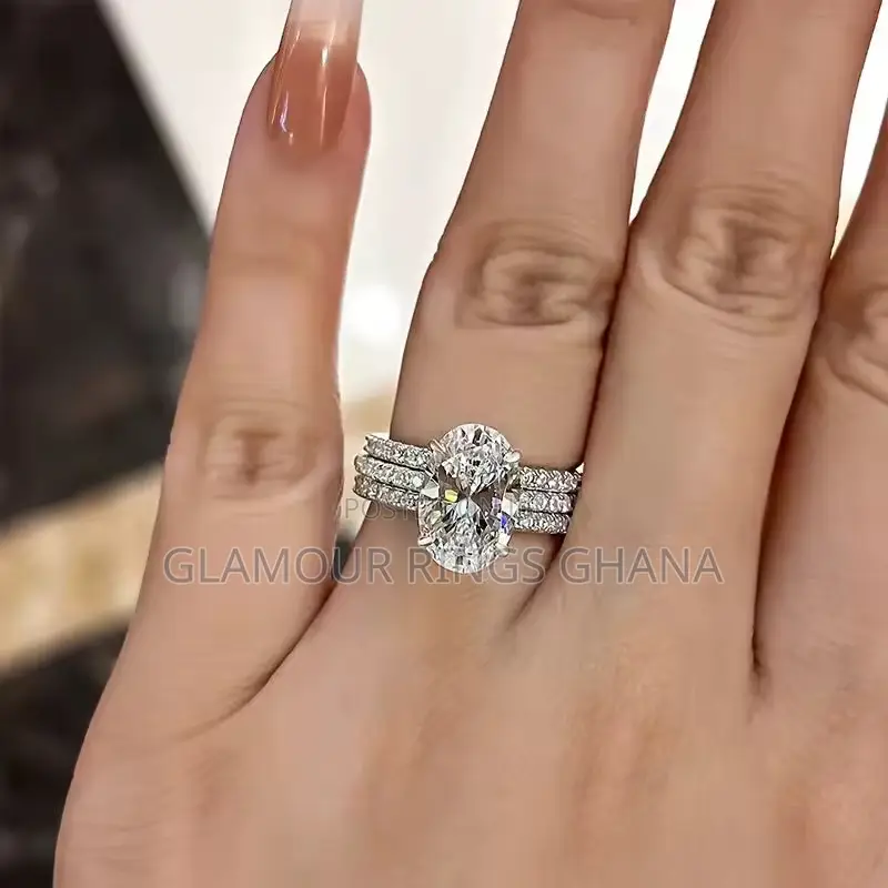 Luxury Silver Plated Engagement Ring for Women | Bridal Wedding Ring