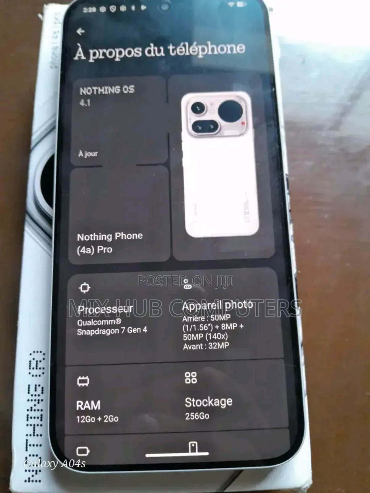New Nothing Phone 4a Pro 256 GB White