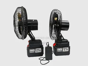 8” Rechargeable Industrial Style Mini Fan