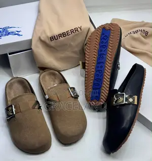 Original Burberry Birkenstock Pure Leather Half Shoe