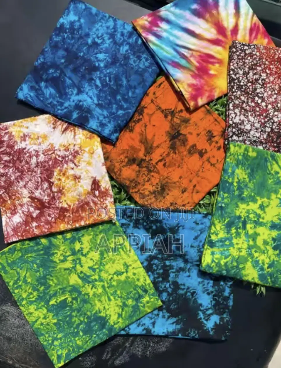 Resin Designs and Tie and Dye Fabrics