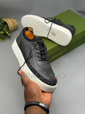 Original Real Pure Leather Timberland Gray Black