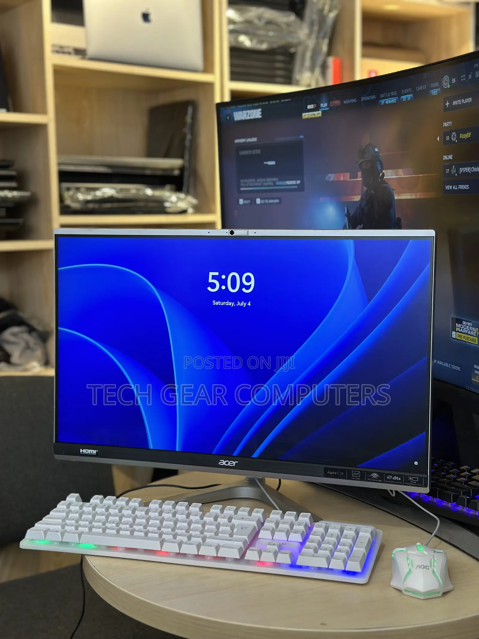 Desktop Computer Acer Aspire C24-760 8GB Intel Core i5 SSD 512GB