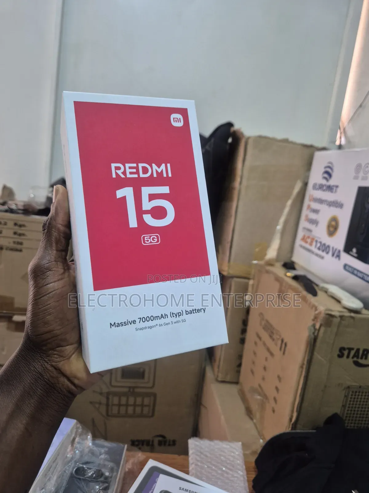New Xiaomi Redmi 15 5G 256 GB Black