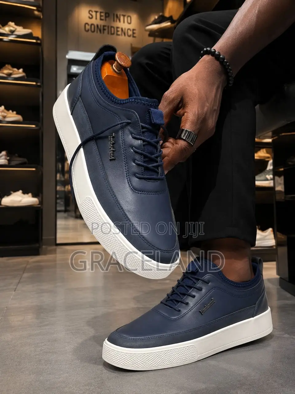 Original Real Pure Leather Timberland Gray Black