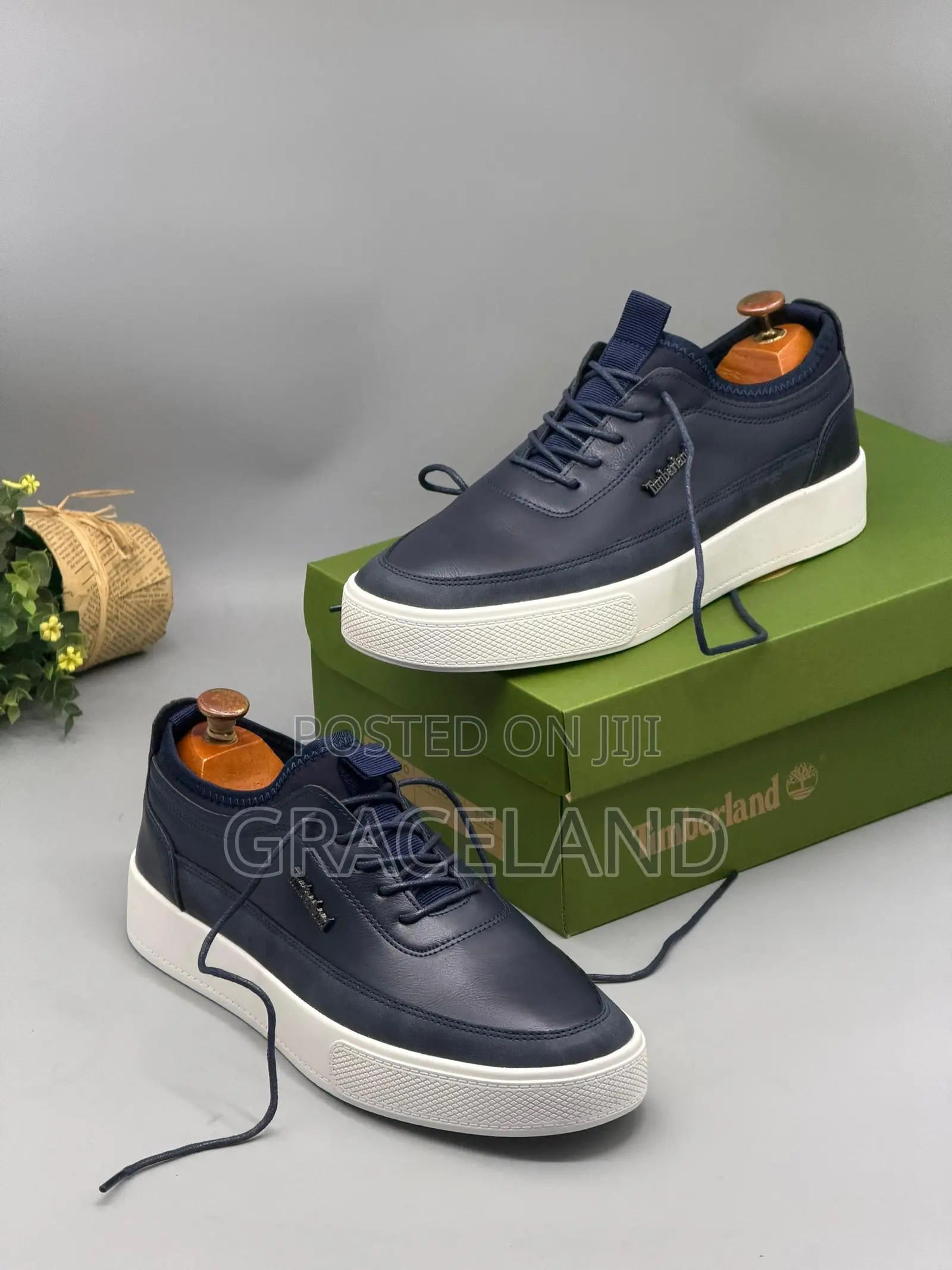 Original Real Pure Leather Timberland Gray Black