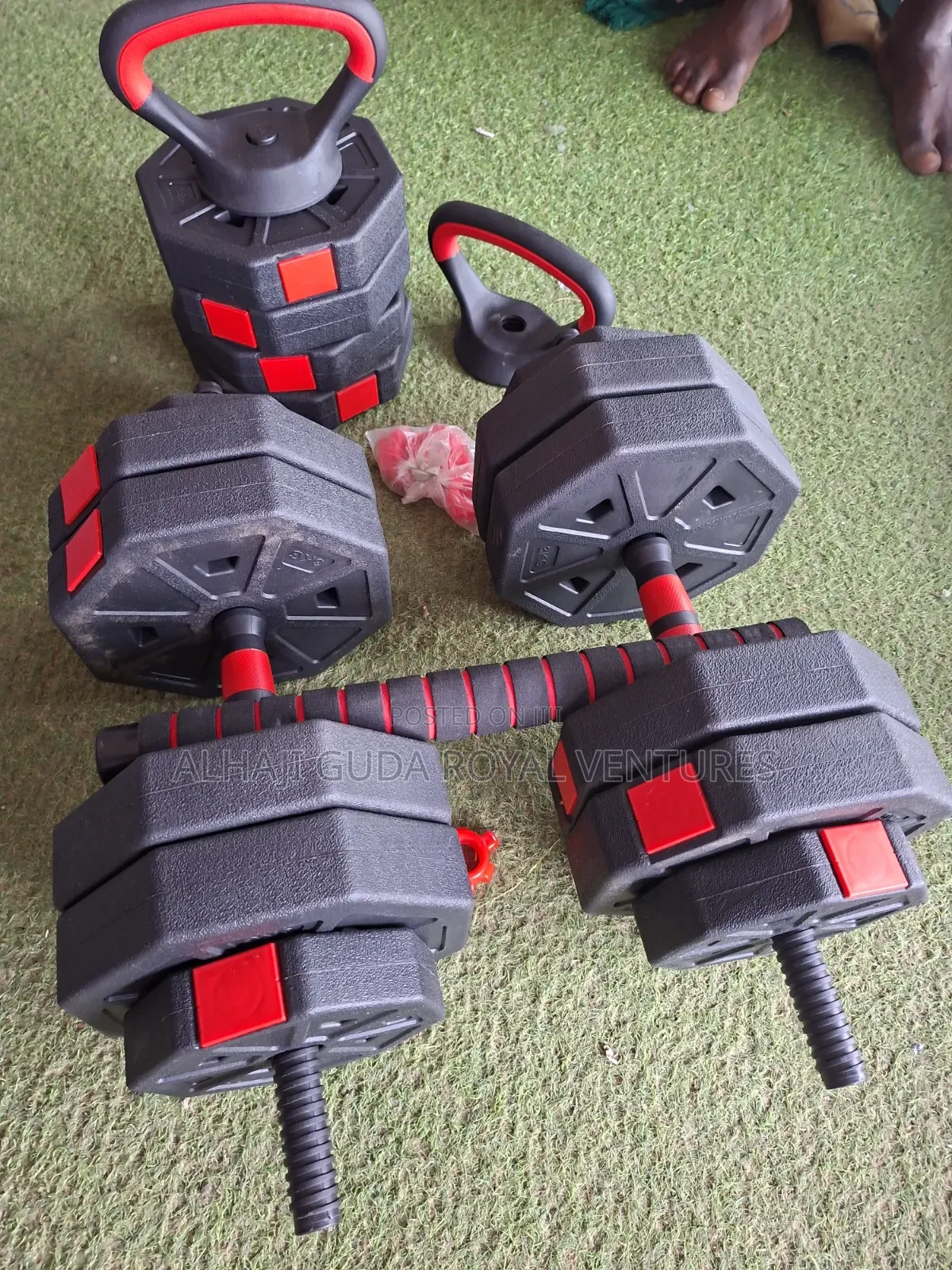 Adjustable 40kg Dumbells