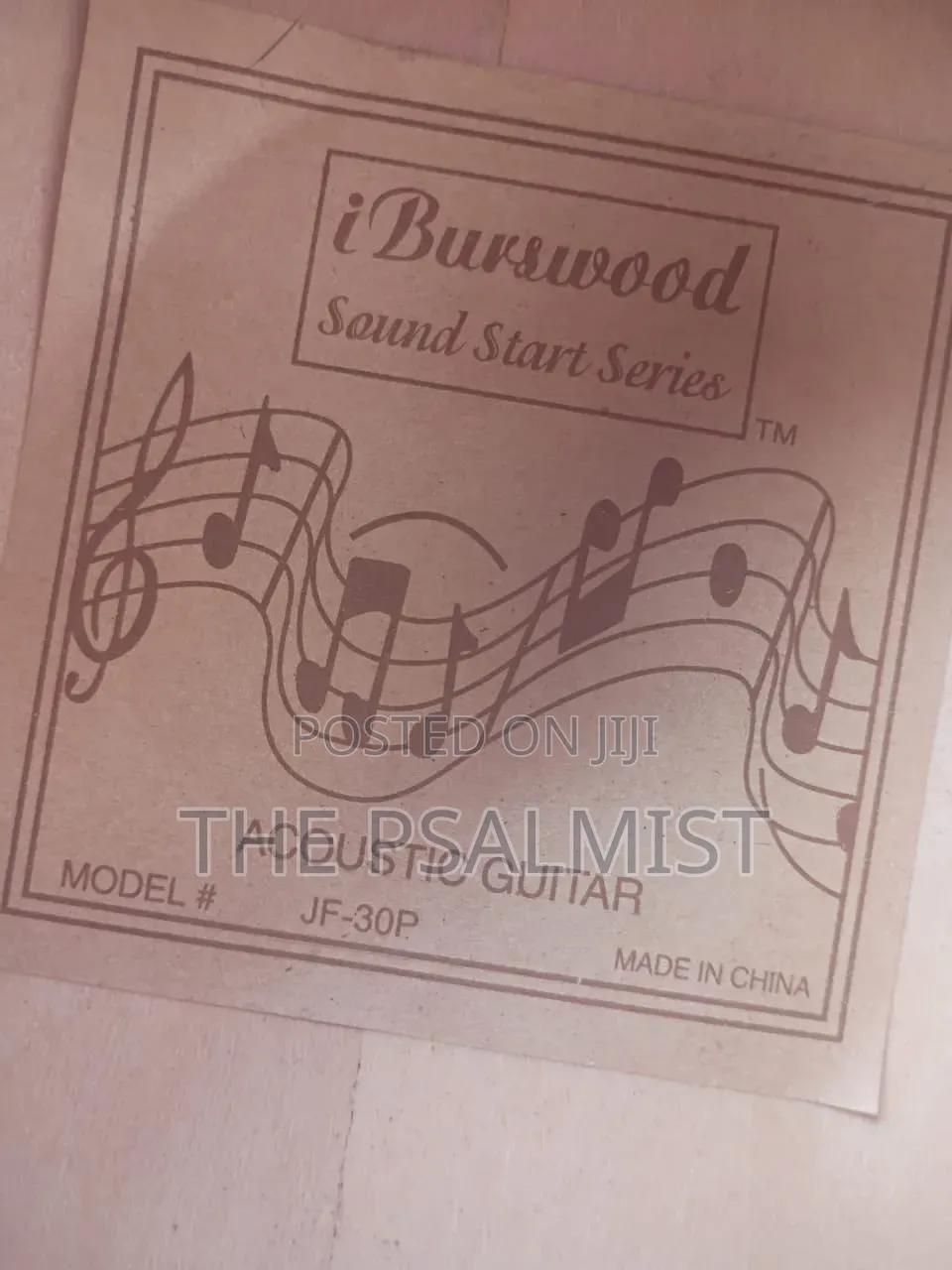 Burswood Jf30p 1/2 Acoustic Guitar