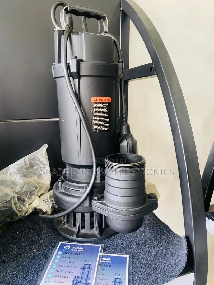 High Power Rio 2hp Sewage Water Pump