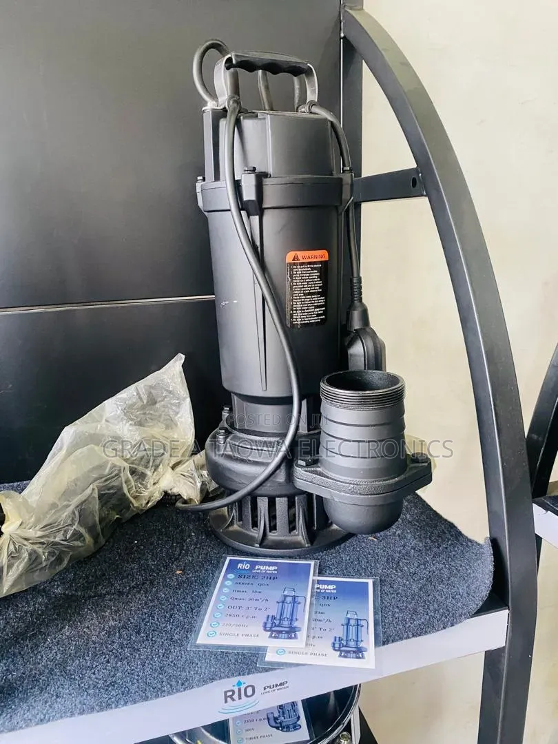 Build in Thermal Protection/Rio 2hp Sewage Water Pump