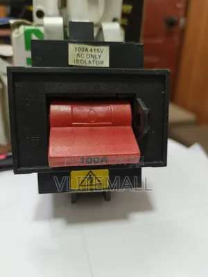Eaton 100a 3-Pole Main Switch Isolator With a Prominent Red Toggling