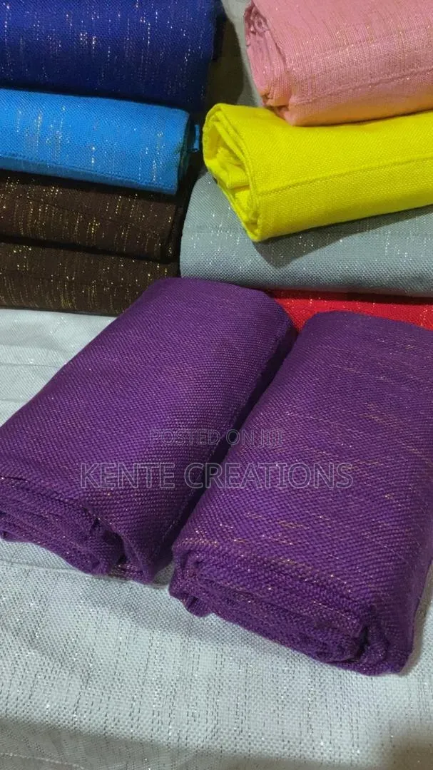 Plain Kente Fabrics.