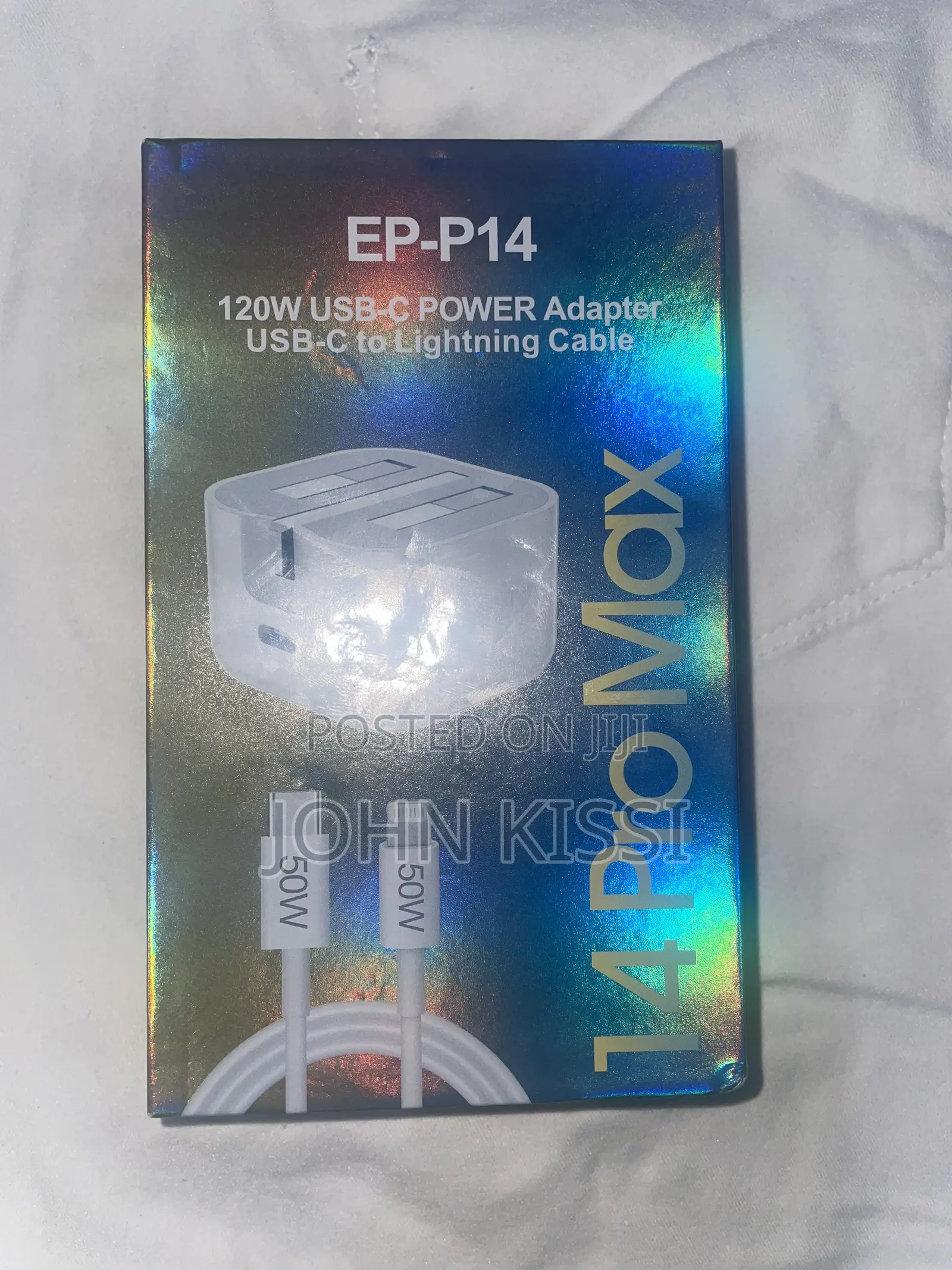 120w Usb-C Power Adapter Usb-C to Lightning Cable