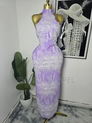 Luxurious Lavender Bandage Dress. Perfect for Weddings Parties