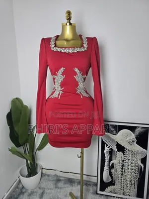 Command Attention in This Beautiful Red Bodycon Mini Dress.