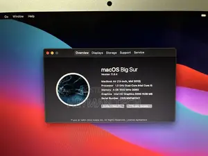Laptop Apple MacBook Air 4GB Intel Core i5 SSD 128GB