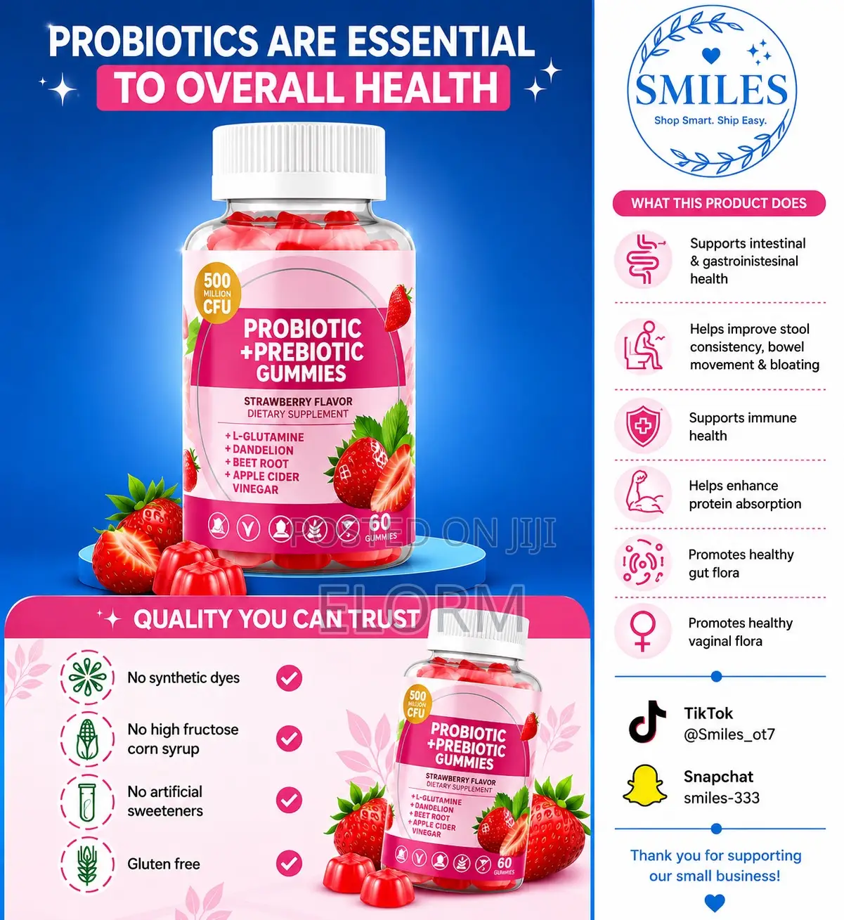 Probiotic +Prebiotic Gummies