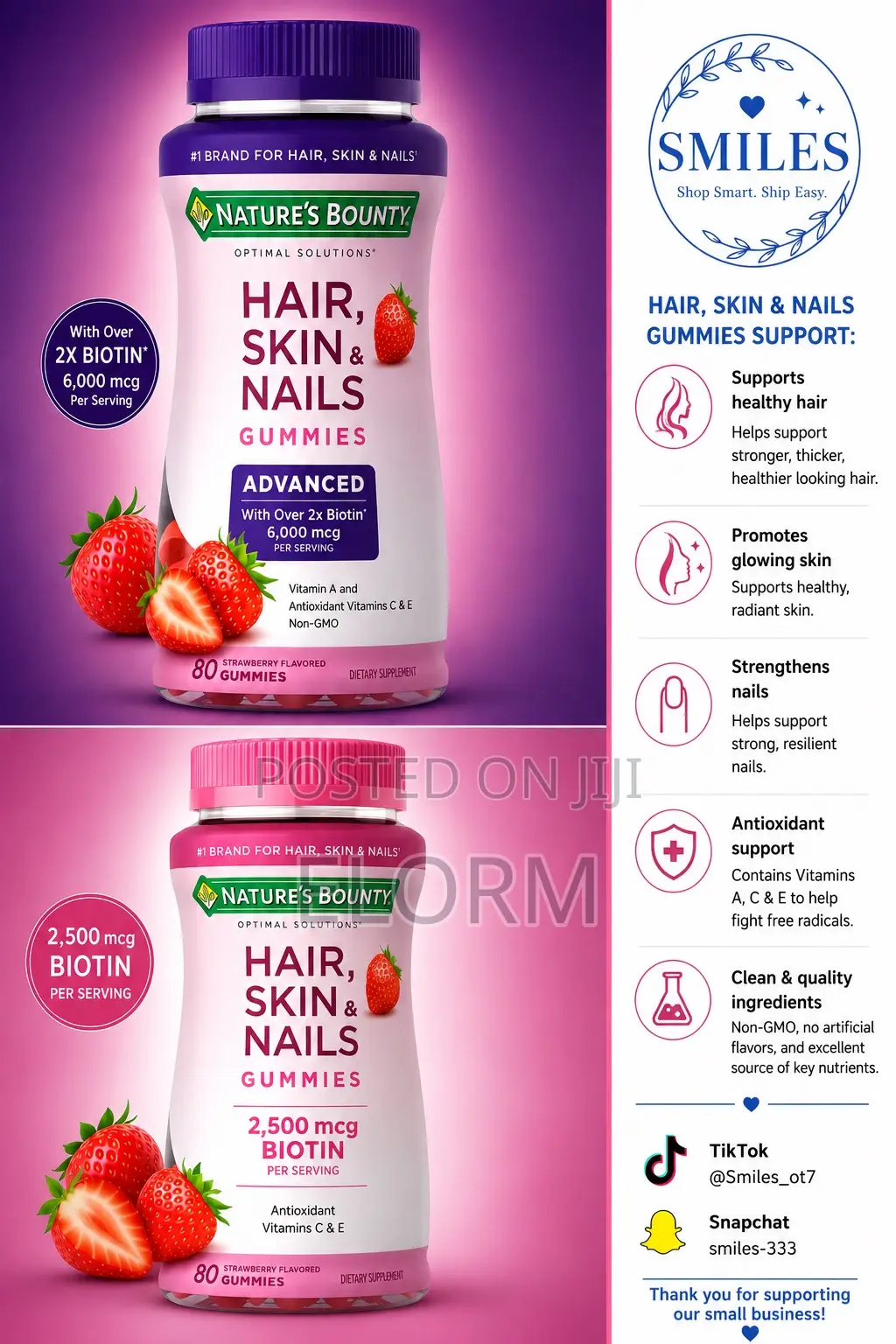 Hair. Skin and Nails Gummies