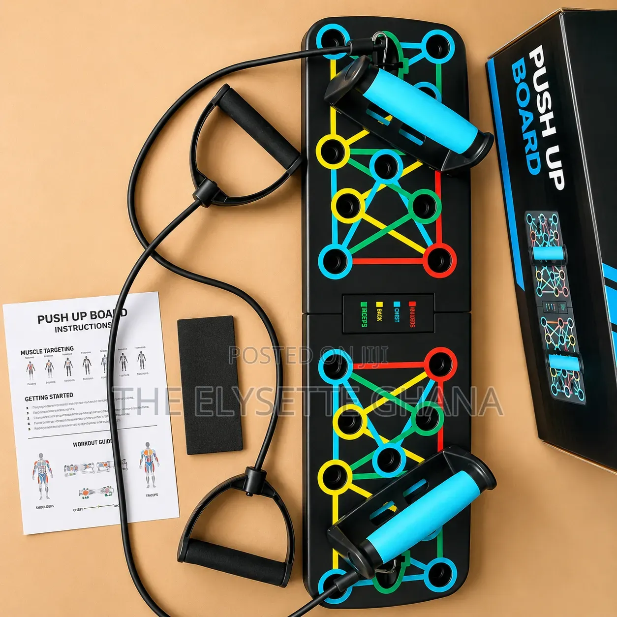 Pushup Board + Resistance Bands