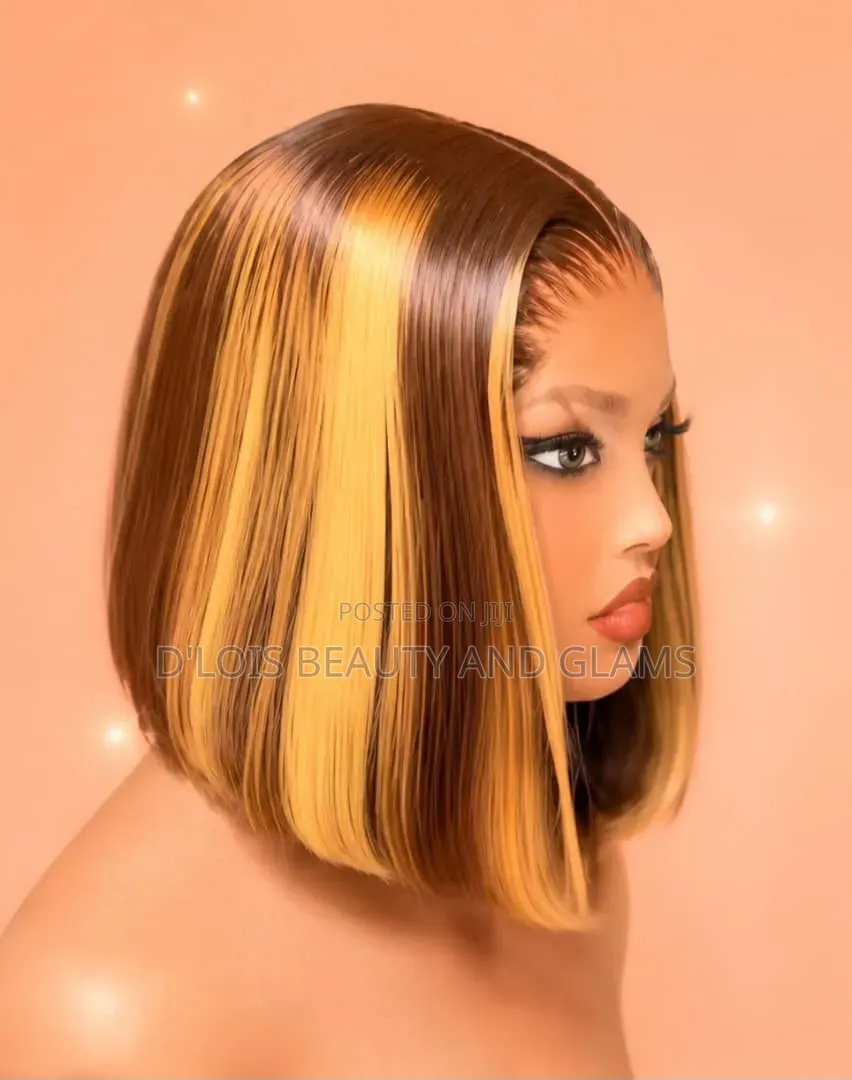 Honey Brown 12inches Bob Wigcap