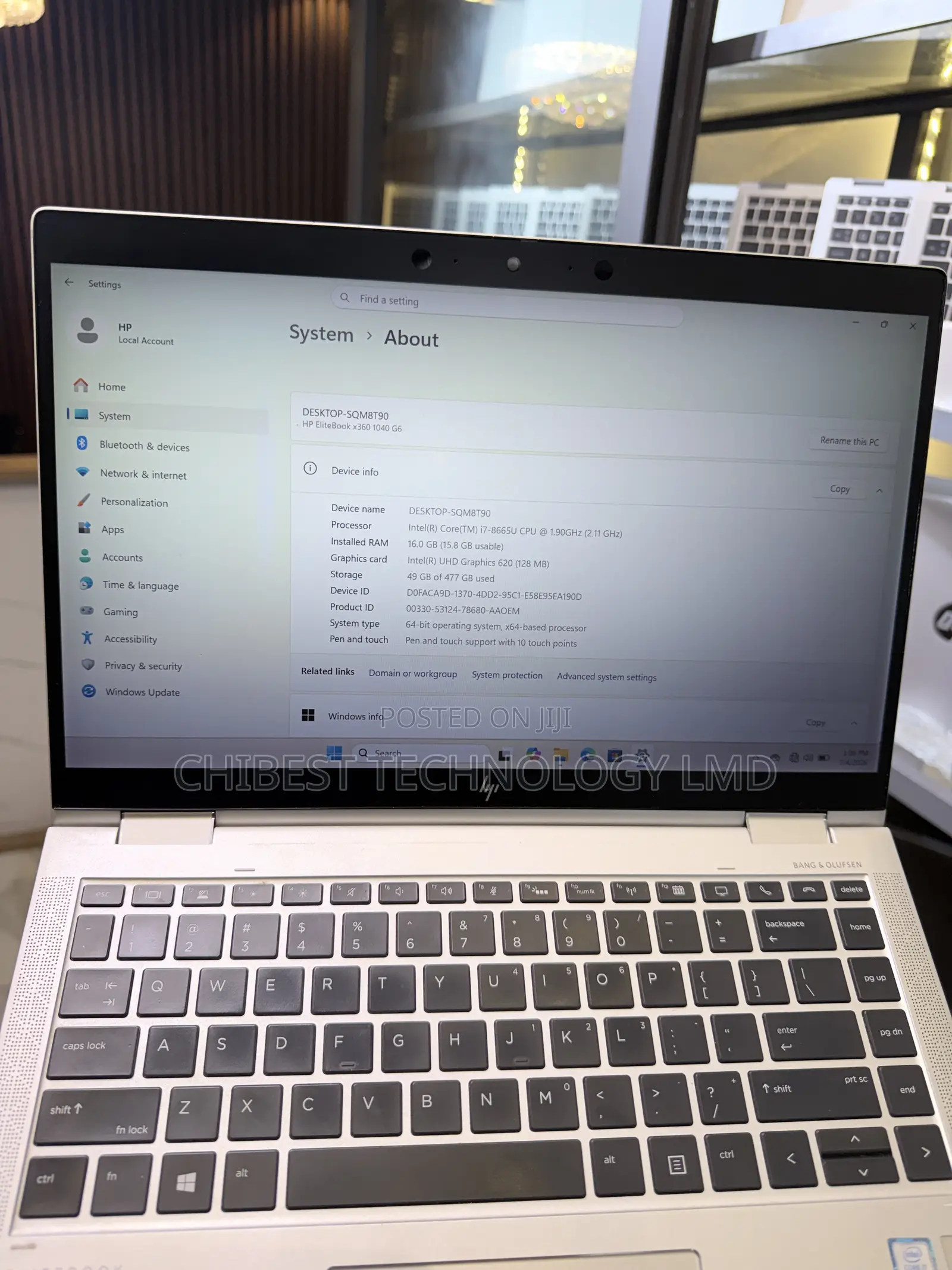 Laptop HP EliteBook 1040 G6 16GB Intel Core i7 SSD 512GB