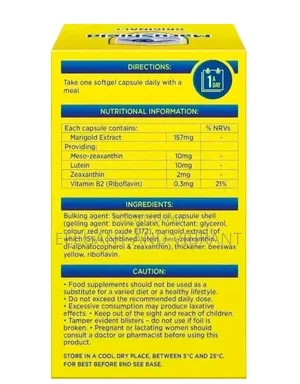 Macushield Original Plus Capsules 90 Day Eye Health Food Supplement