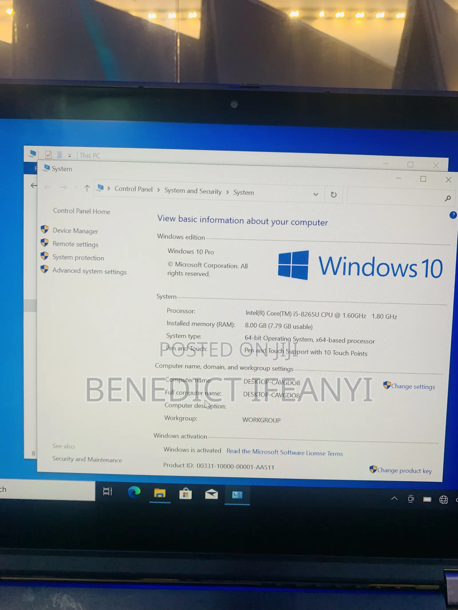 Laptop Lenovo ThinkPad X390 Yoga 8GB Intel Core i5 SSD 128GB