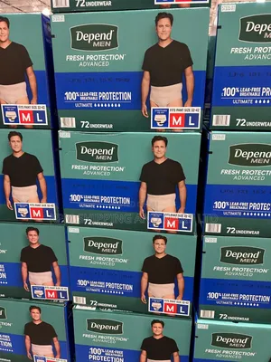 Depend Men Protective Underwear (Usa 72pieces)