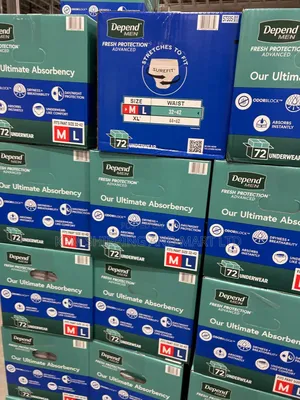 Depend Men Protective Underwear (Usa 72pieces)