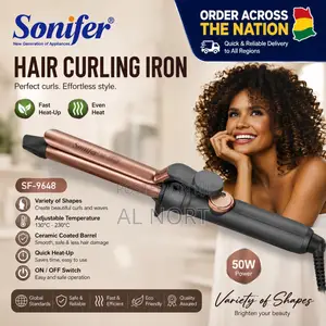 Sonifer Sf-9648 Hair Curling Iron – 19mm Adjustable Temperature 50w