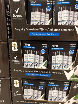 Anti Stain Degree Deodorant Spray