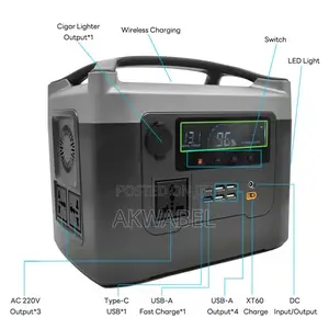 640w Portable Power Station 50ah Lifepo4 Battery Ac/Usb Outlet