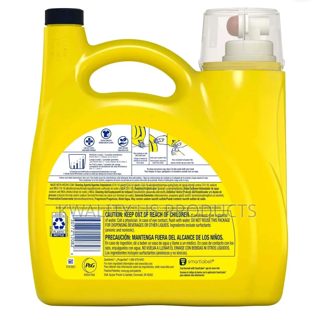 Tide Simply Liquid Laundry Detergent- 89 Loads - 3.46 Litres