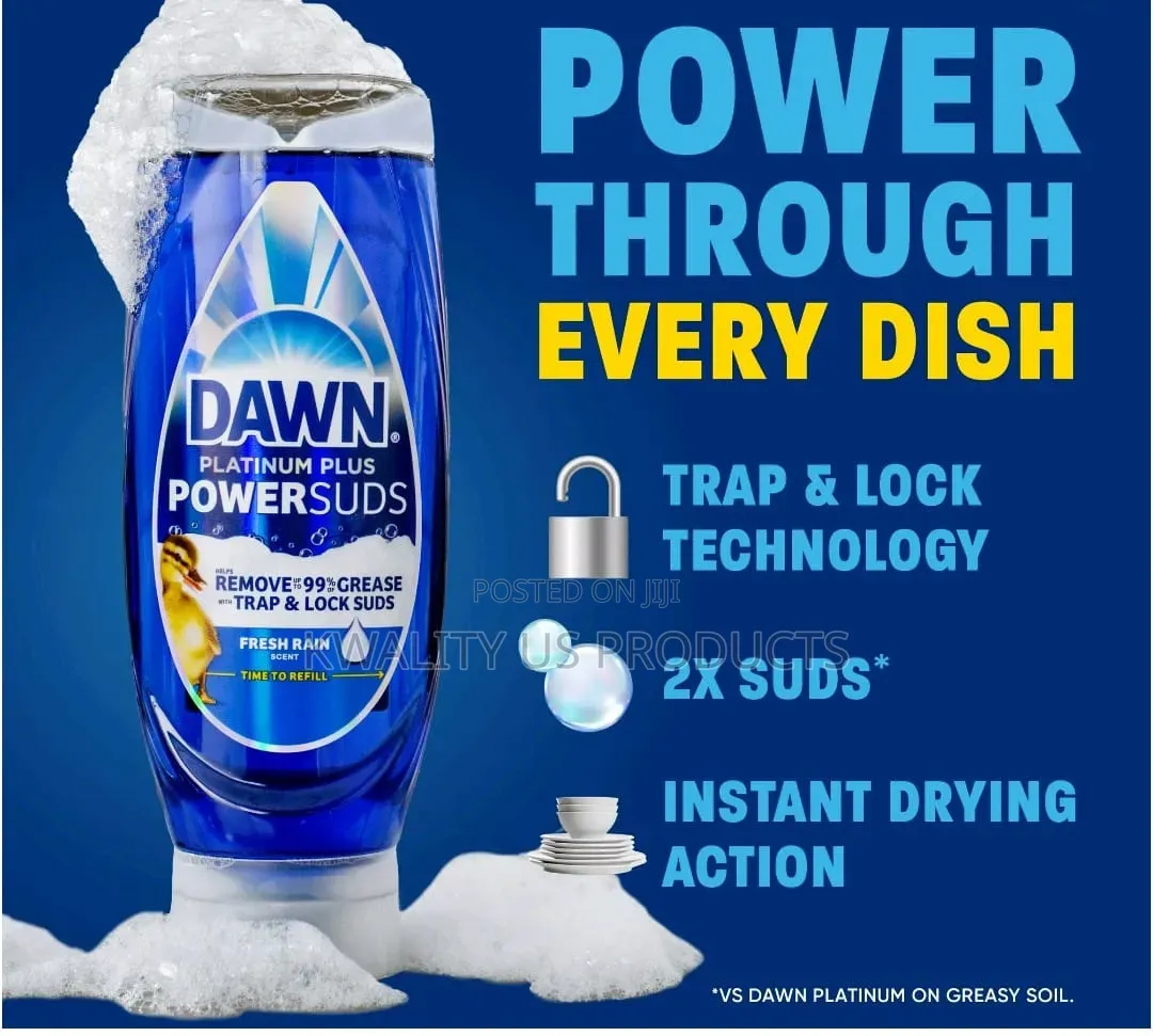 Dawn Platinum Plus Powersuds Dishwashing Liquid - 514ml