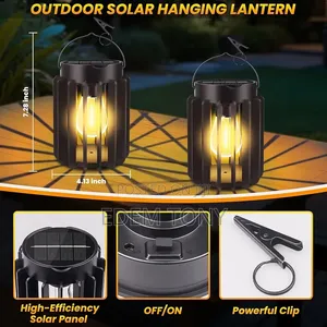 Outdoor Solar Lantern- 2pack