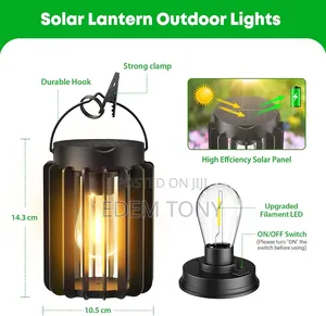 Outdoor Solar Lantern- 2pack