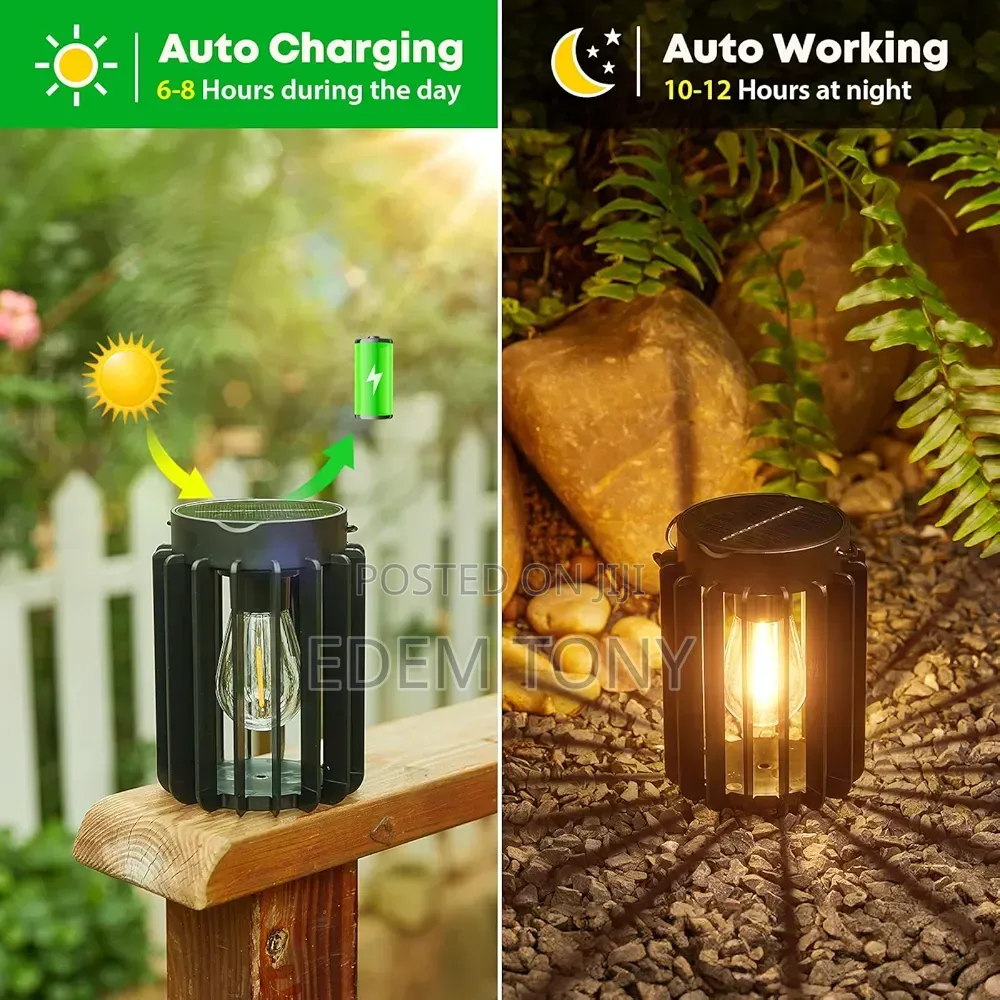 Outdoor Solar Lantern- 2pack