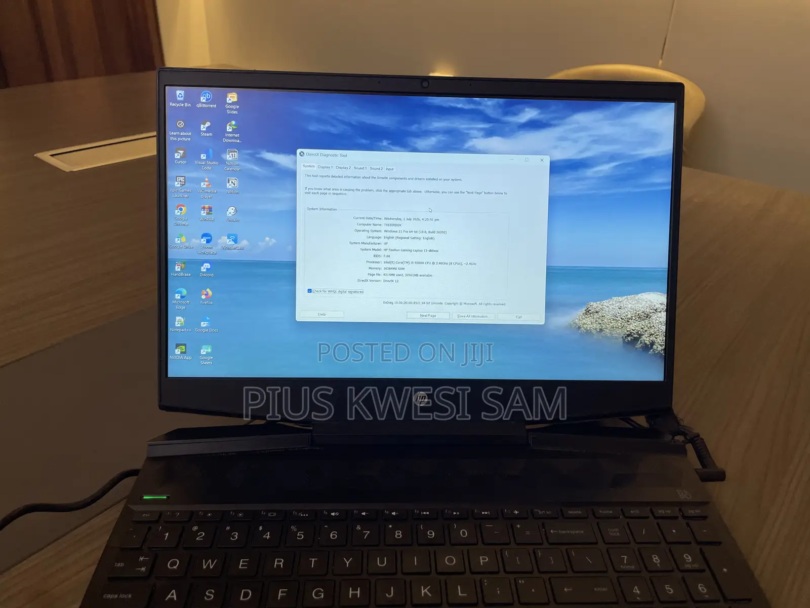 Laptop HP Pavilion 15 16GB Intel Core i5 SSD 1.5T